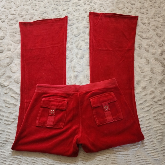 ❤️SOLD❤️  Juicy Couture Y2K TrackSuit Pants Red - Picture 3 of 7